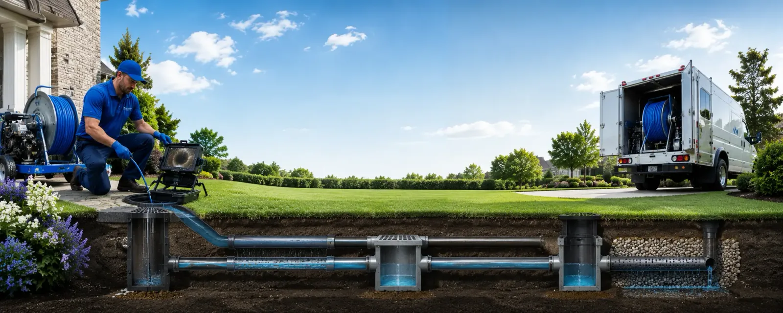 Outdoor drain cleaning information for Glencoe, OH